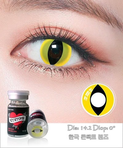 Lens Cosplay EyeTume - YELLOW - màu vàng
