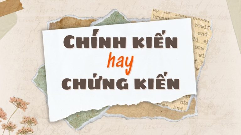 Chính kiến hay chứng kiến