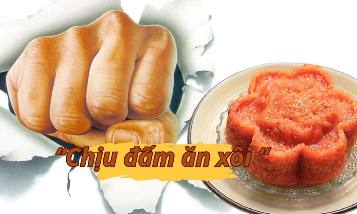 Chịu đấm ăn xôi nghĩa là gì