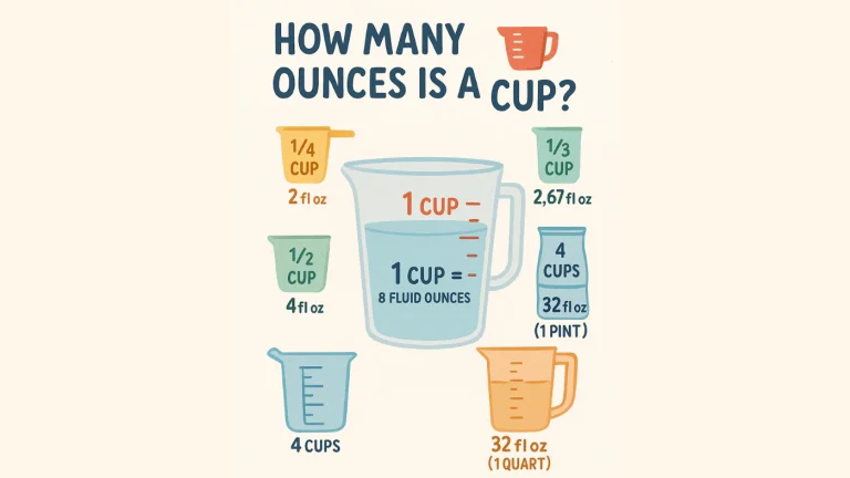 How many ounces in a cup