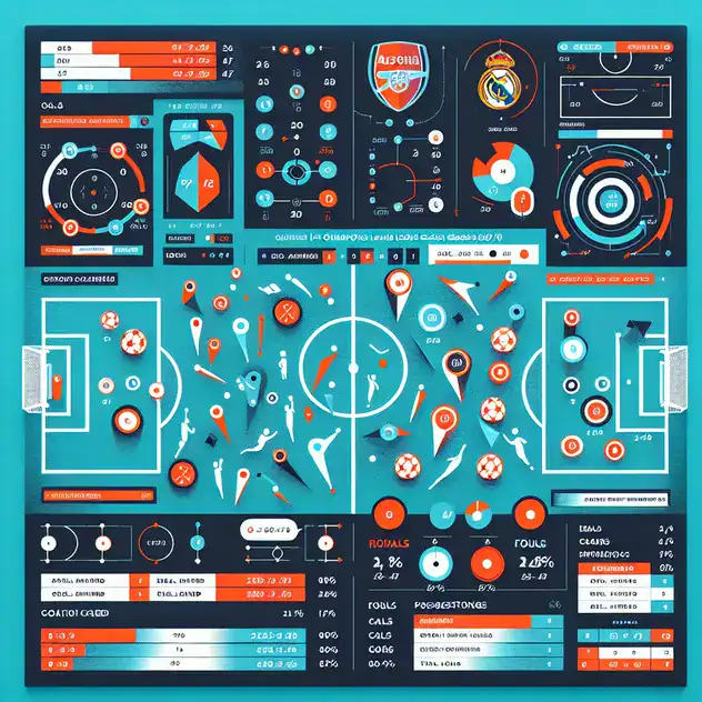Số liệu thống kê về Arsenal gặp Real Madrid trong khuôn khổ tứ kết UEFA Champions League 2024/25