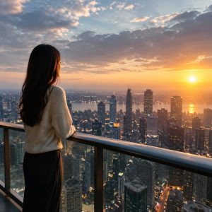 mơ thấy ở trên lầu cao